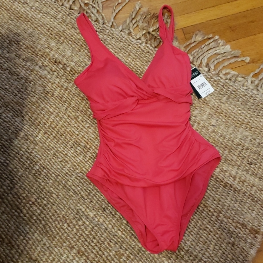 Ralph Lauren Slimming Fit Swimsuit One Piece